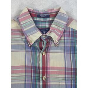 Gant‎ Bridie Madras Regular Fit Shirt Plaid Size Men’s Medium